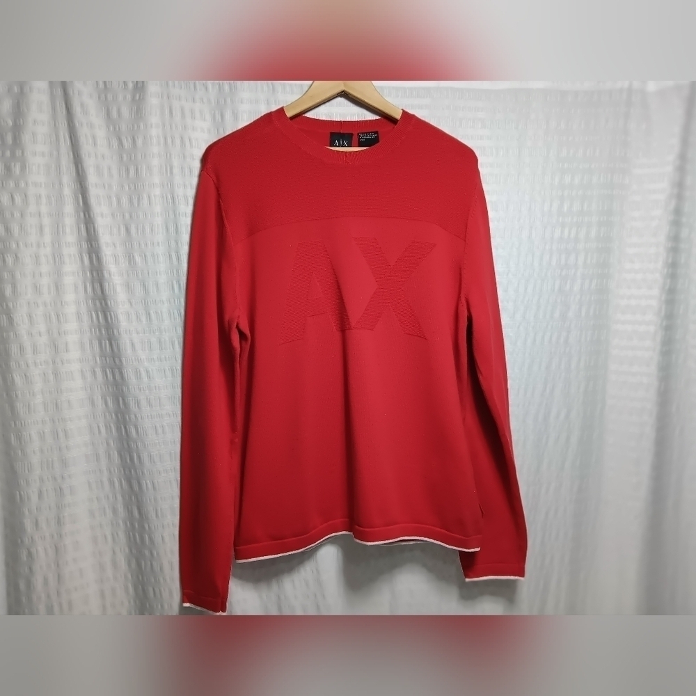 Armani Exchange Crewneck Cotton knit Sweater. Ladies L